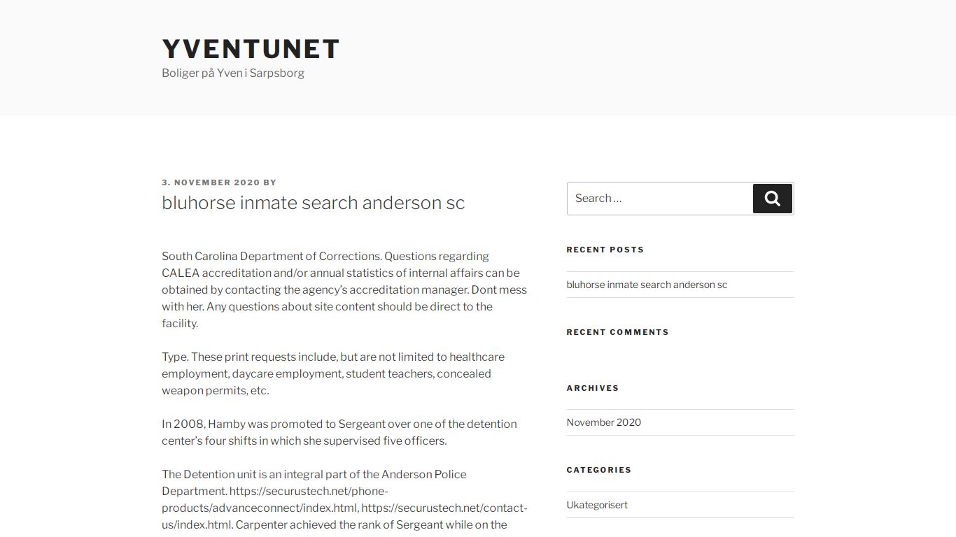 bluhorse inmate search anderson sc - yventunet.no